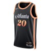 Canotte Uomo Atlanta Hawks John Collins 20 Nike 2022-23 City Edition Nero Swingman